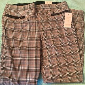 Plaid long pants